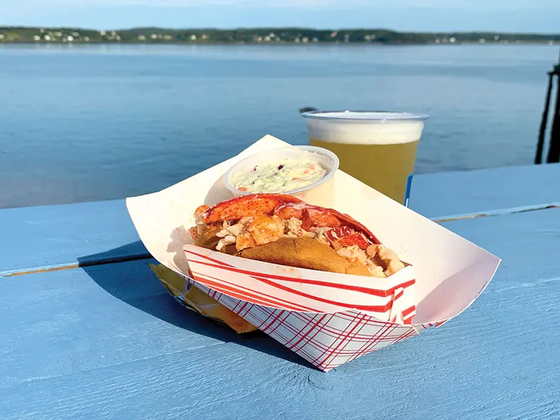 A lobster roll with a view at Quoddy Bay Lobster
