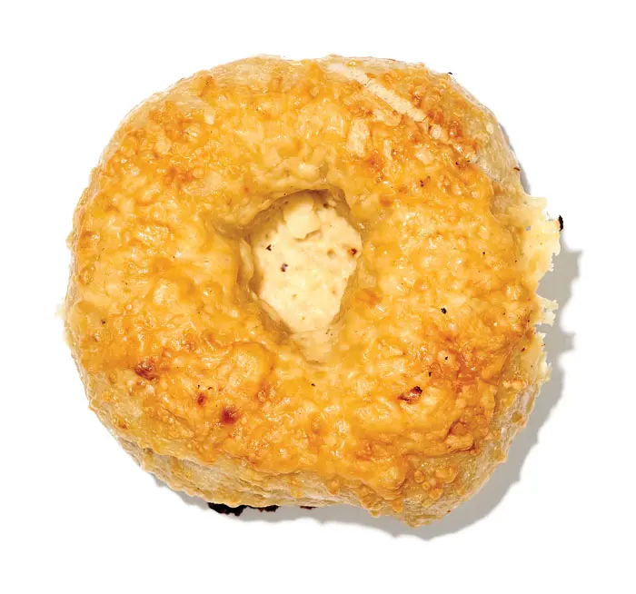 Maine's Best Bagels, Maple's, Asiago bagel