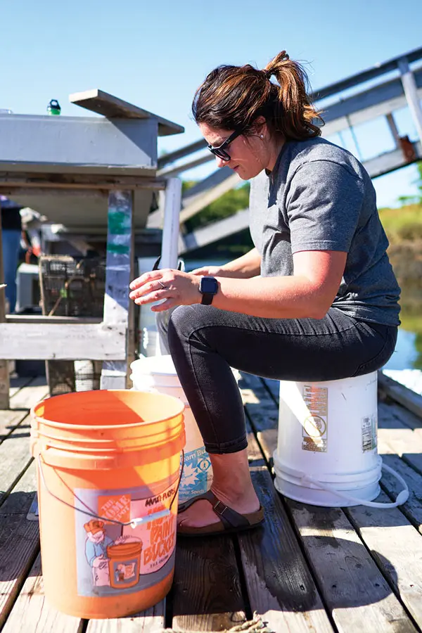 University of Southern Maine graduate student Erica Ferrelli is working with McMahan as part of her master’s thesis. University of Southern Maine graduate student Erica Ferrelli is working with McMahan as part of her master’s thesis.