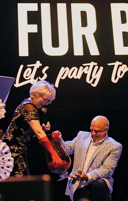 Bottero works with Patsy Murphy at the Animal Refuge League of Greater Portland’s Fur Ball.