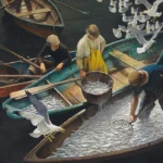 N.C. Wyeth's "Dark Harbor Fishermen"