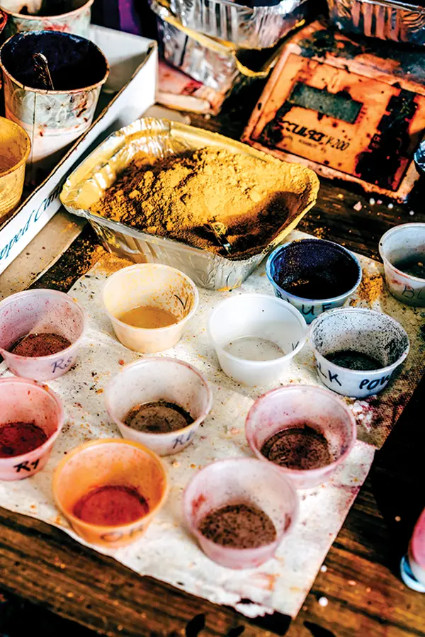 Danica Design uses powered dyes to color their candles
