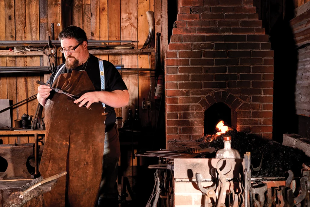 Sam Smith, founder of the Maine Blacksmith's Guild