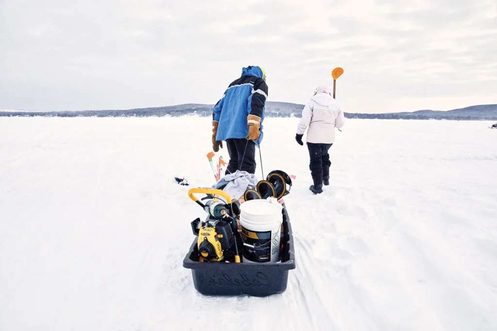 The Long Lake Ice Fishing Derby in Maine