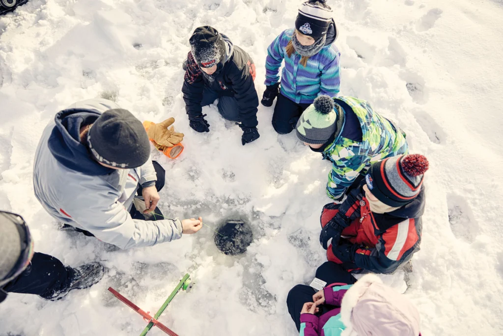 The Long Lake Ice Fishing Derby in Maine