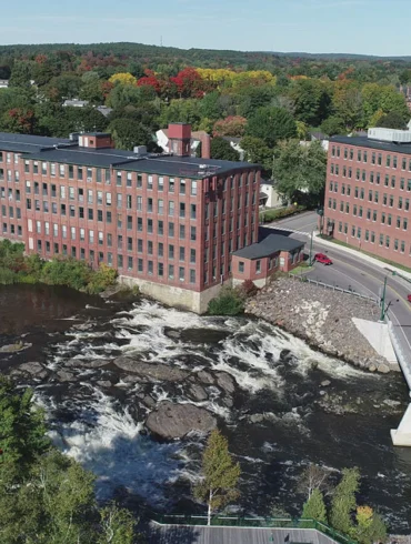 Westbrook’s Saccarappa Falls once powered the Dana Warp Mill
