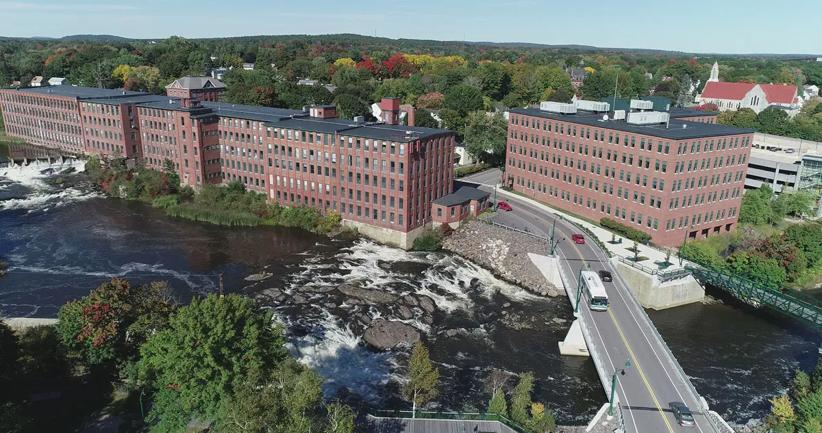 Westbrook’s Saccarappa Falls once powered the Dana Warp Mill