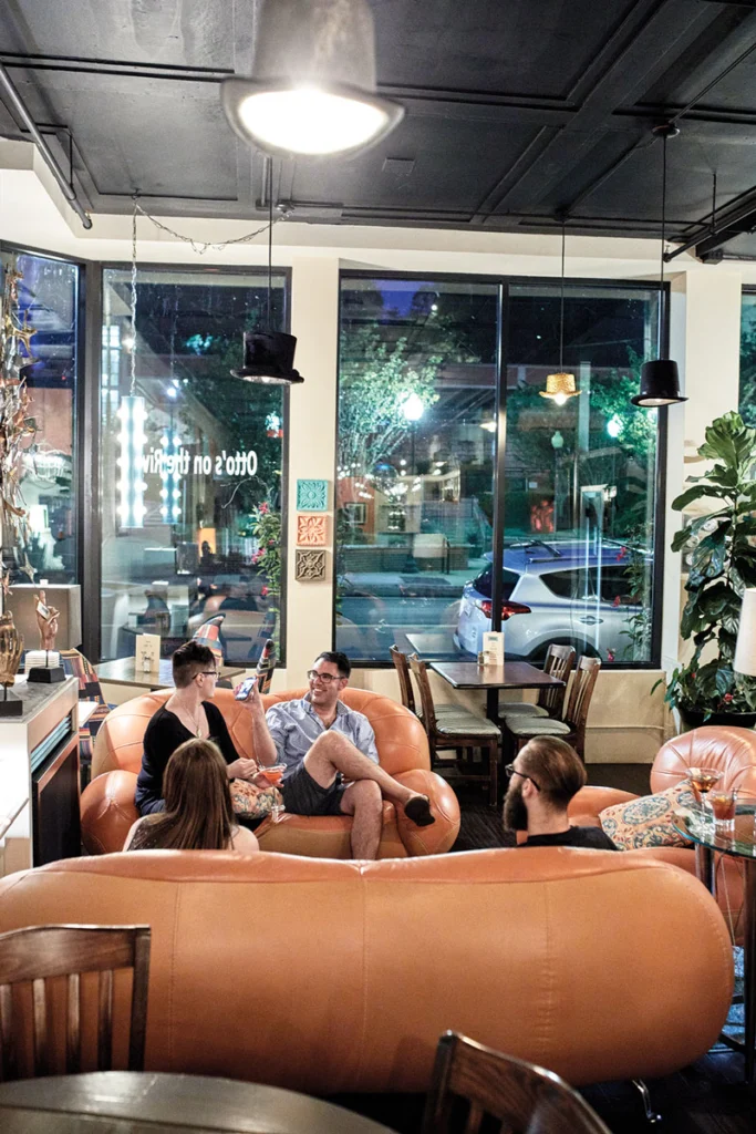 Patrons chilling at Otto’s on the River,