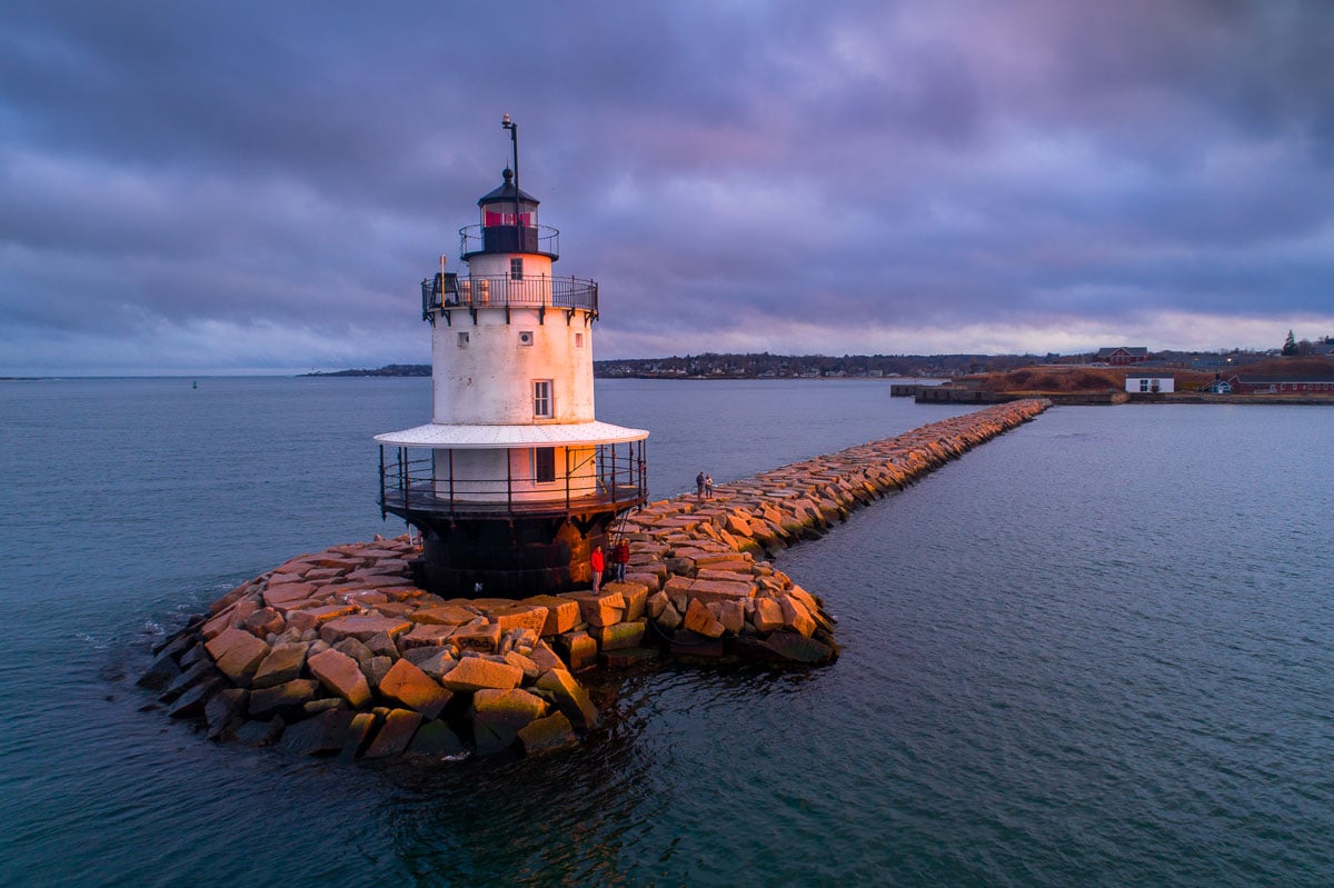 Spring Point Ledge Lighthouse in South Portland