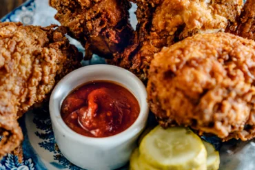 fried chicken at Walkers Maine
