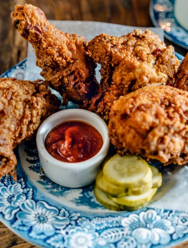 fried chicken at Walkers Maine