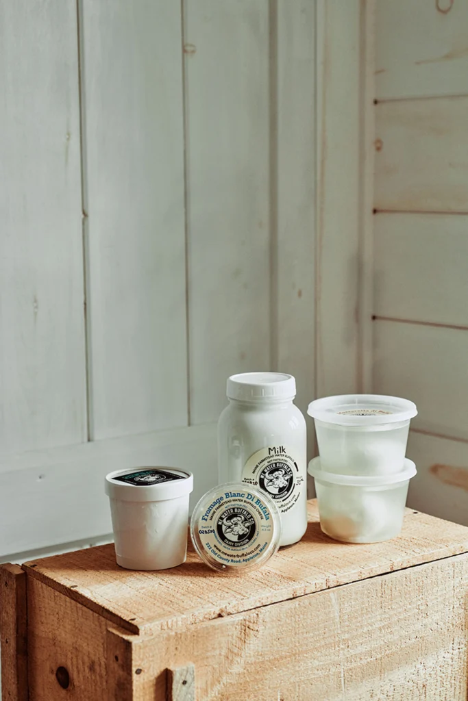 water-buffalo milk, cheese, and gelato