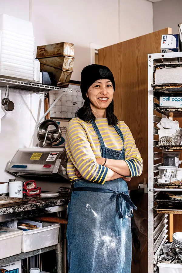 Atsuko Fujimoto, the owner of Norimoto Bakery