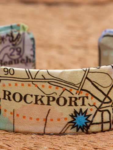 Whimsy Rockport map cuff