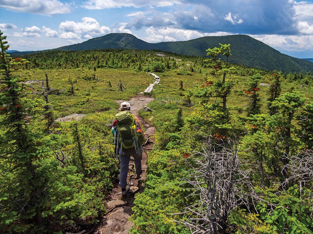 The Appalachian Trail near Speck Pond.