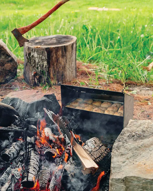 camp oven Maine Guide Charles Gill, available at Campfire Cookware