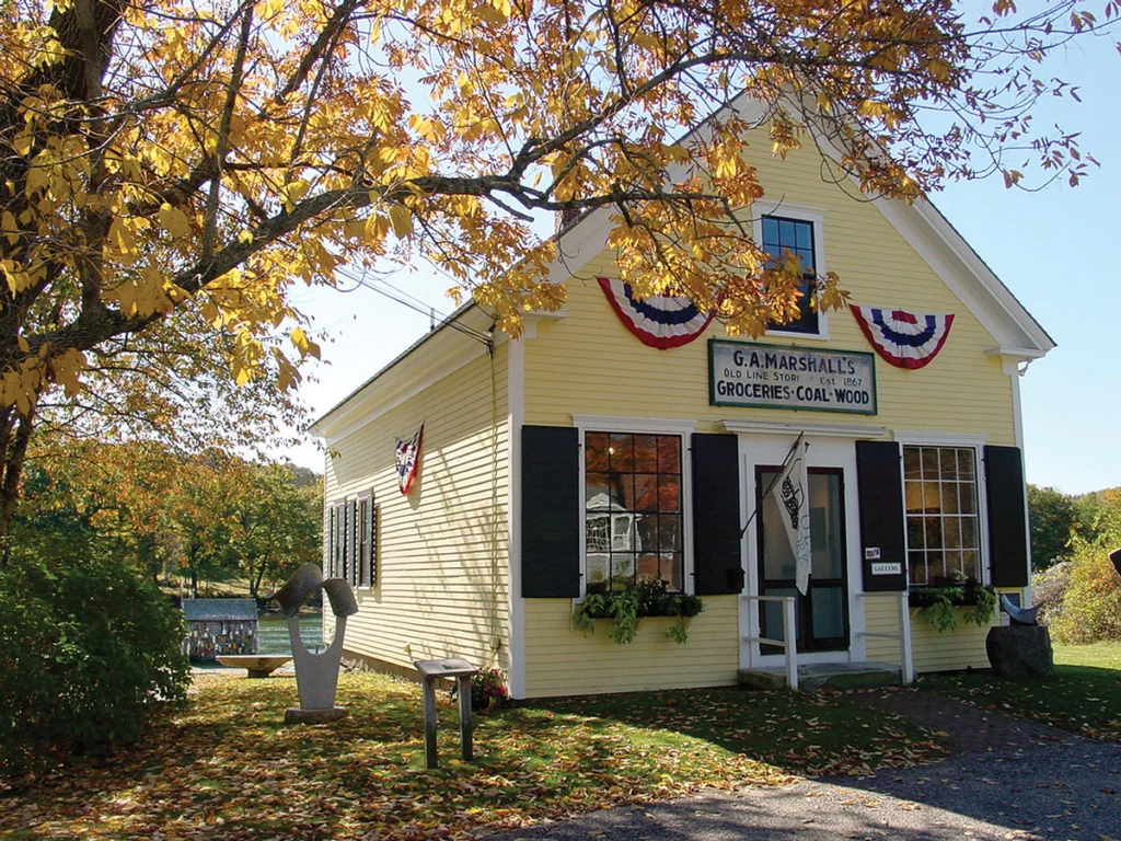 Sculptures outside George Marshall Store Gallery suggest there’s more to this old mercantile.