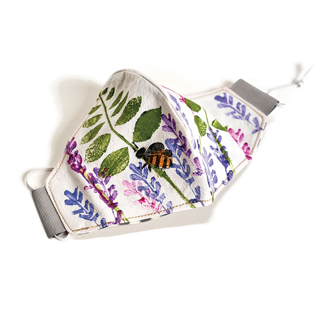 Maine-made mask by Pretty Flours