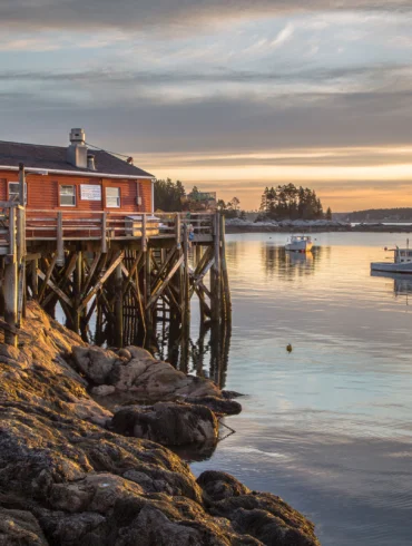 The harbor at Five Islands