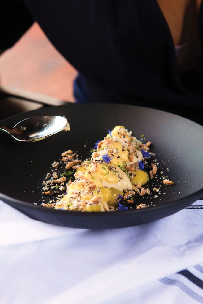 Gross’s pineapple-laced brown-butter panna cotta