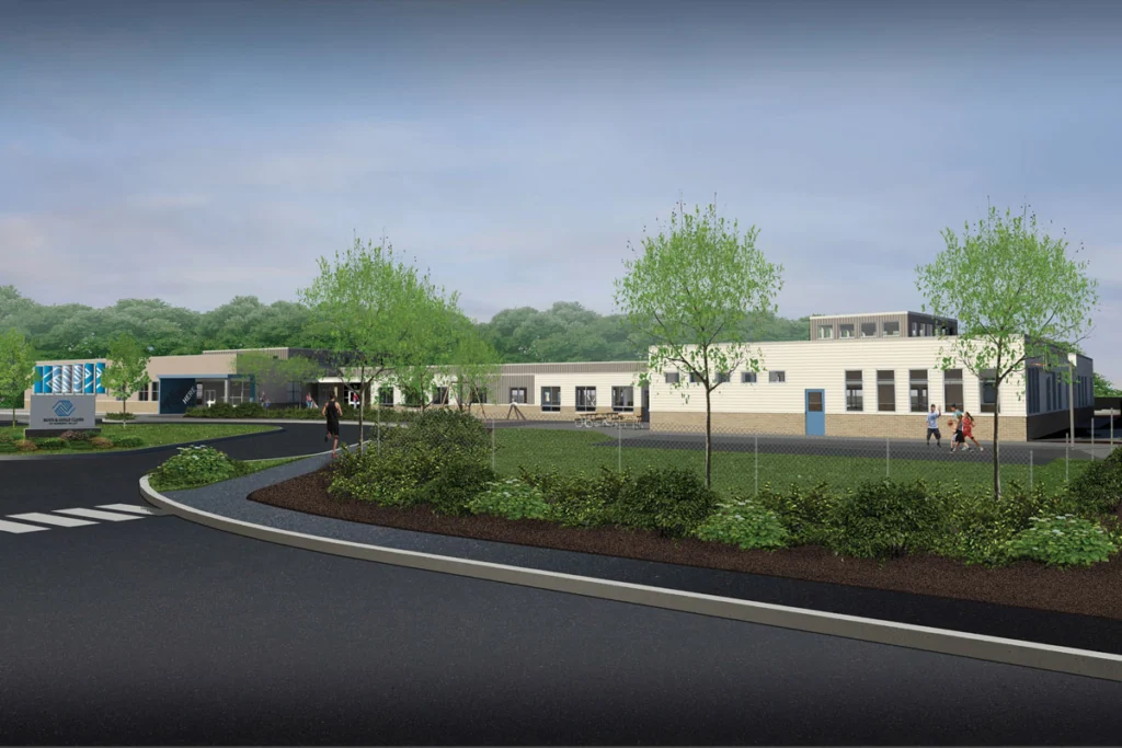 A rendering of the new clubhouse in Gardiner for the Boys & Girls Clubs of Kennebec Valley.