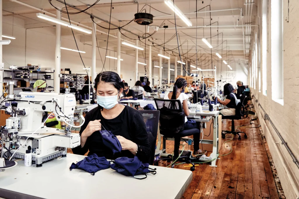 Purchasers of American Roots cloth face masks include the State of Maine, which in April announced a contract to buy 27,500 of them, enough to provide two to every state employee.