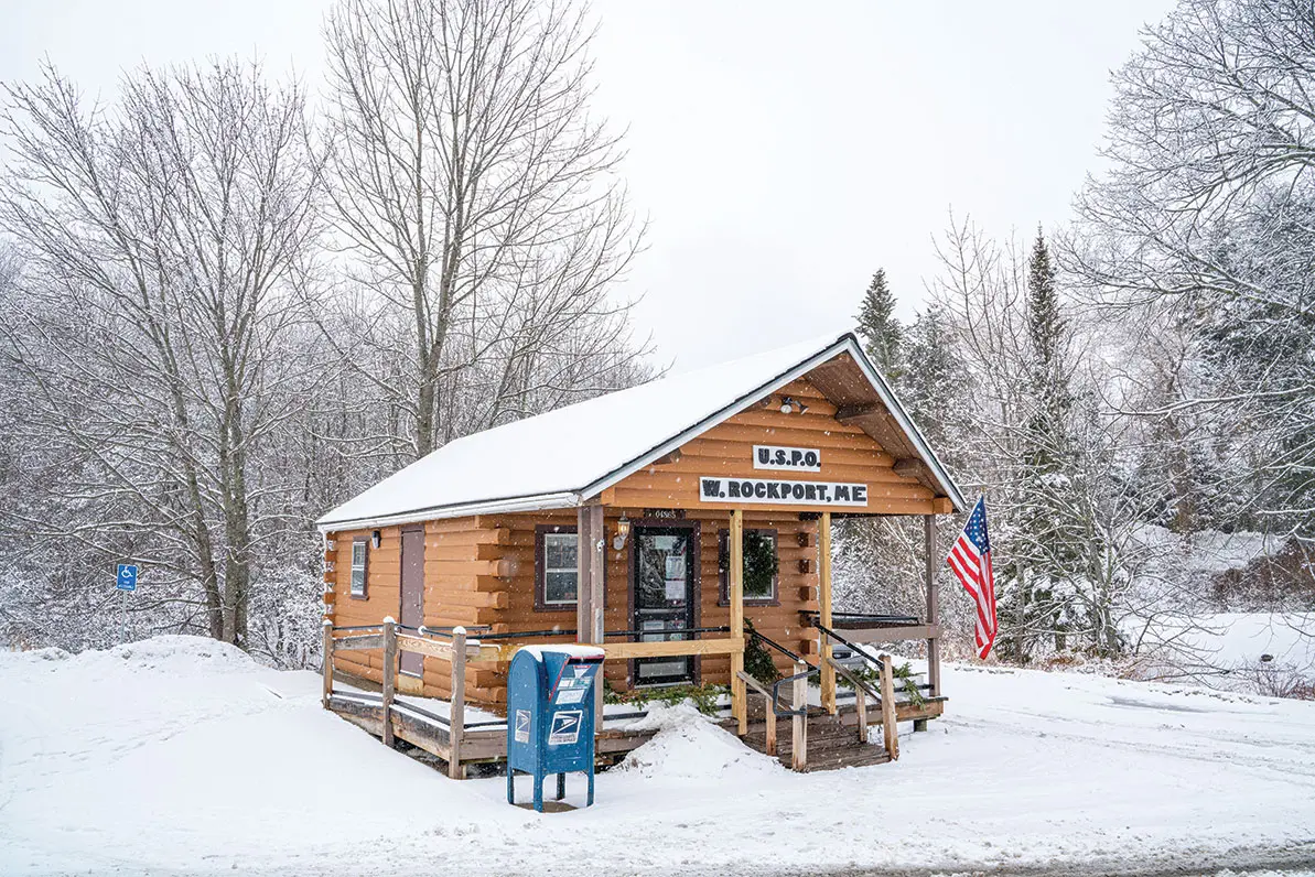 West Rockport’s postage-stamp post office
