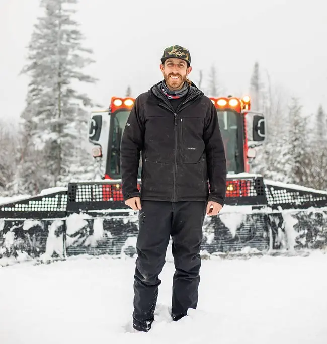 third-generation Saddleback skier Jared Emerson has worked at the resort since he was a teenager