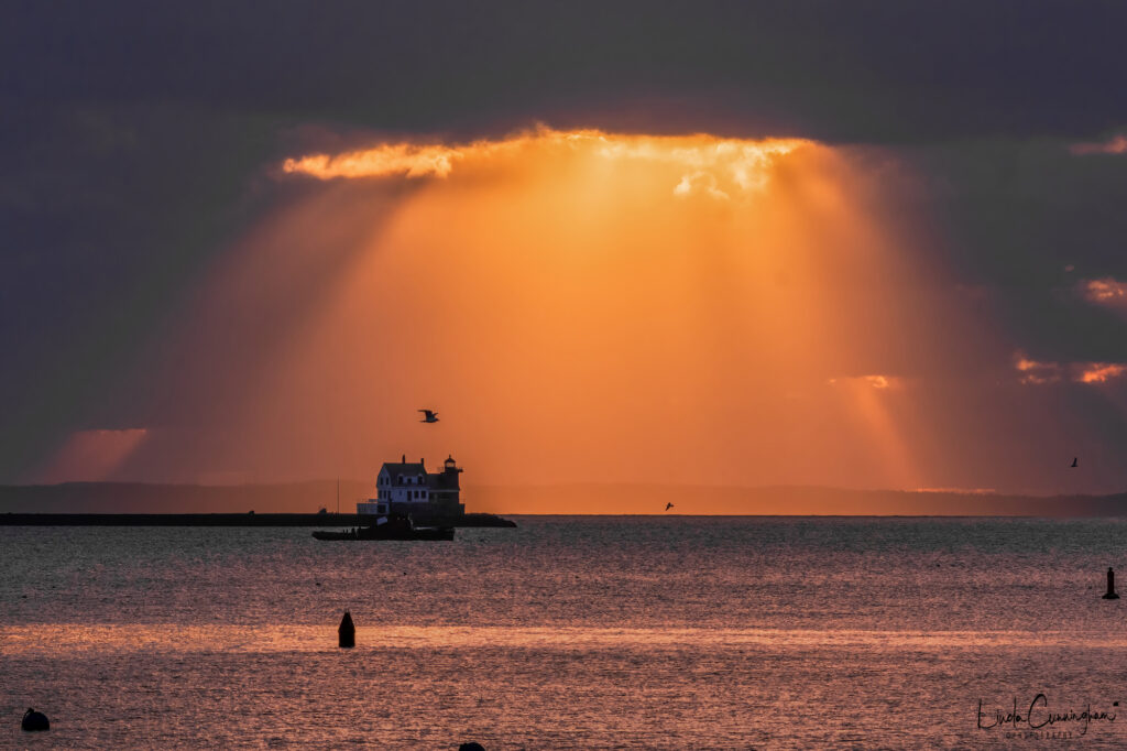 Rockland Breakwater Lighthouse, by Linda Cunningham