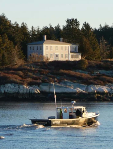 Maine island, photographed by Matt Barnard