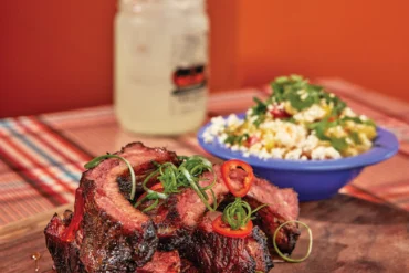 Smoked ribs from Terlingua on Washington Ave in Portland, Maine