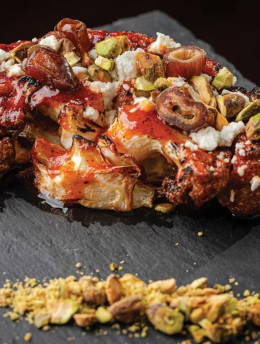 Utopia Bangor cauliflower roasted with harissa and tahini