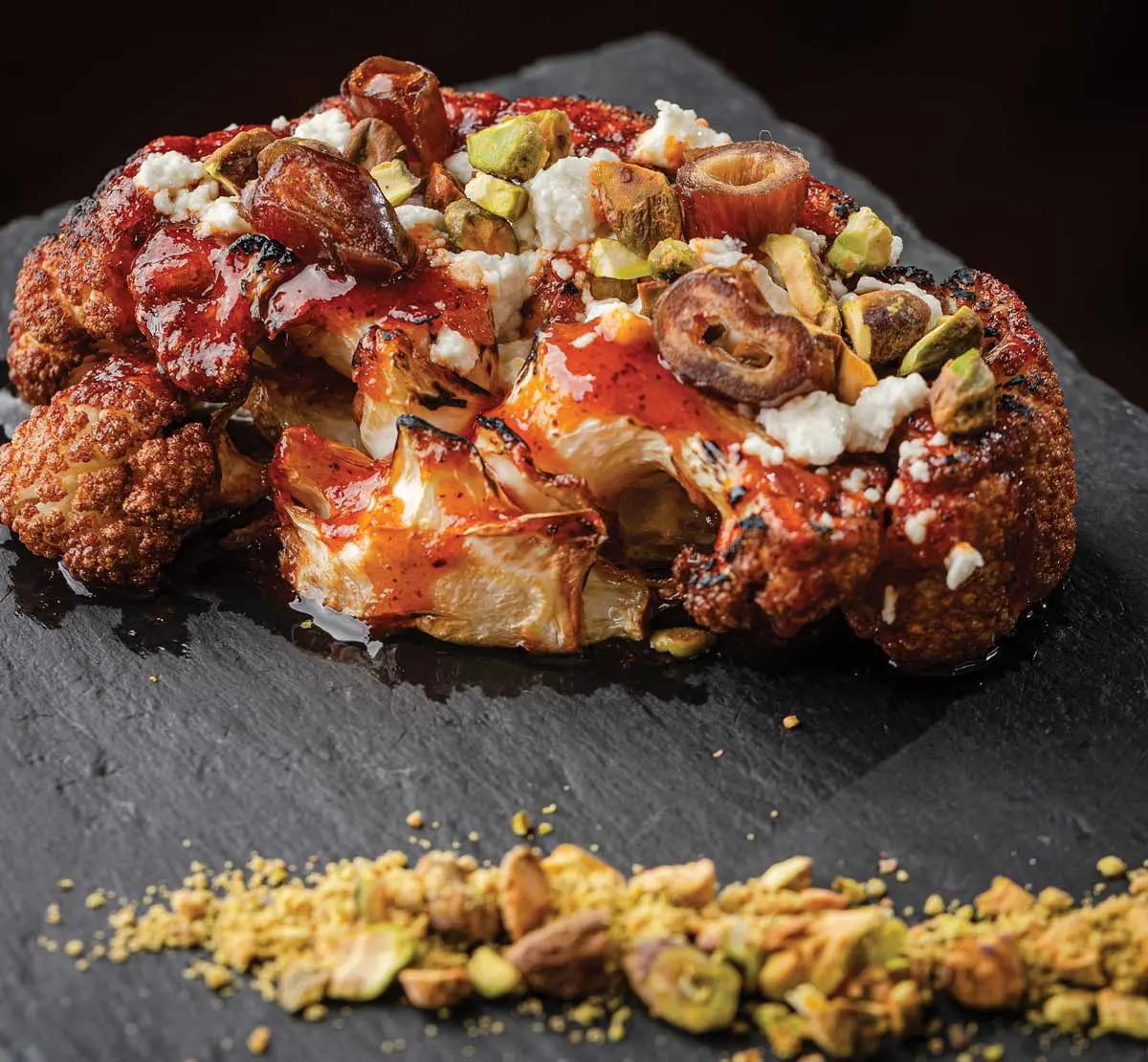 Utopia Bangor cauliflower roasted with harissa and tahini