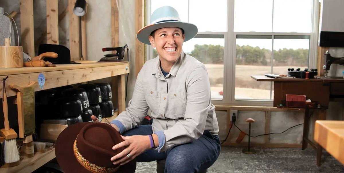 Meg Patti, owner of Mad Patti Hat Co.