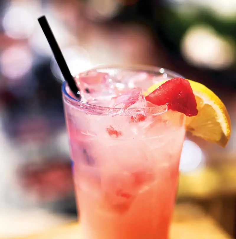 The Patio Pounder, watermelon, lemonade, and vodka cocktail