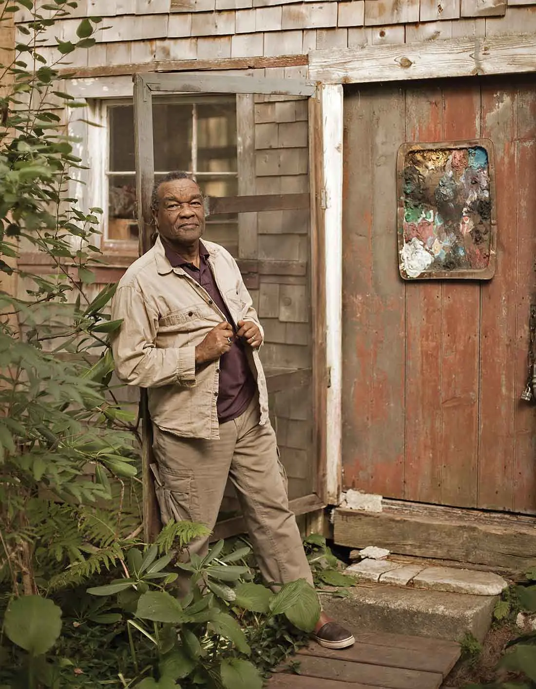 David Driskell at his Falmouth Studio