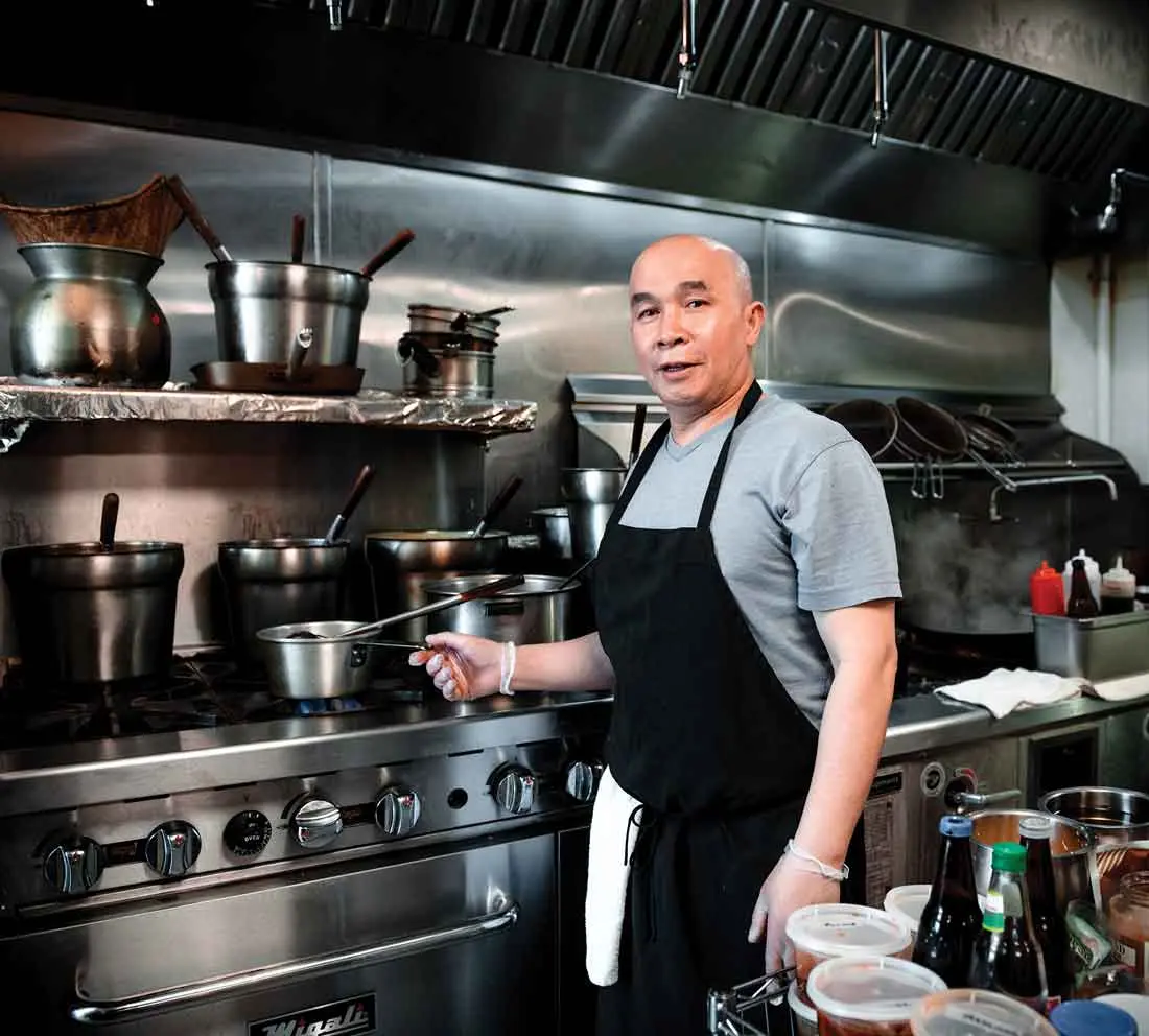 chef Pone Vattaso of Brunswick's Bangkok Garden and Manchester's Thai Spice