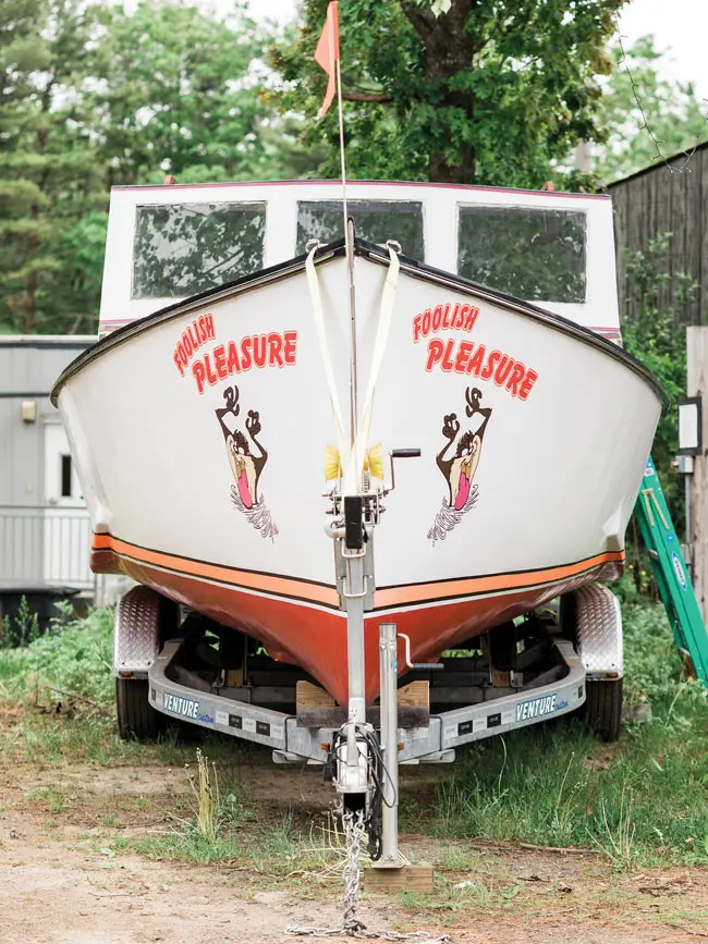 the Foolish Pleasure awaits the next lobsterboat race