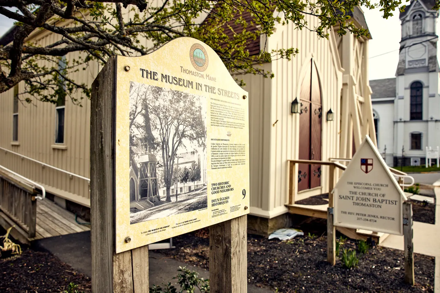 One of Thomaston’s 25 Museum in the Streets panels.