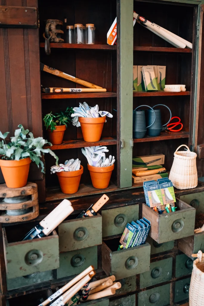 cleverly displayed merch at Brick & Mortar