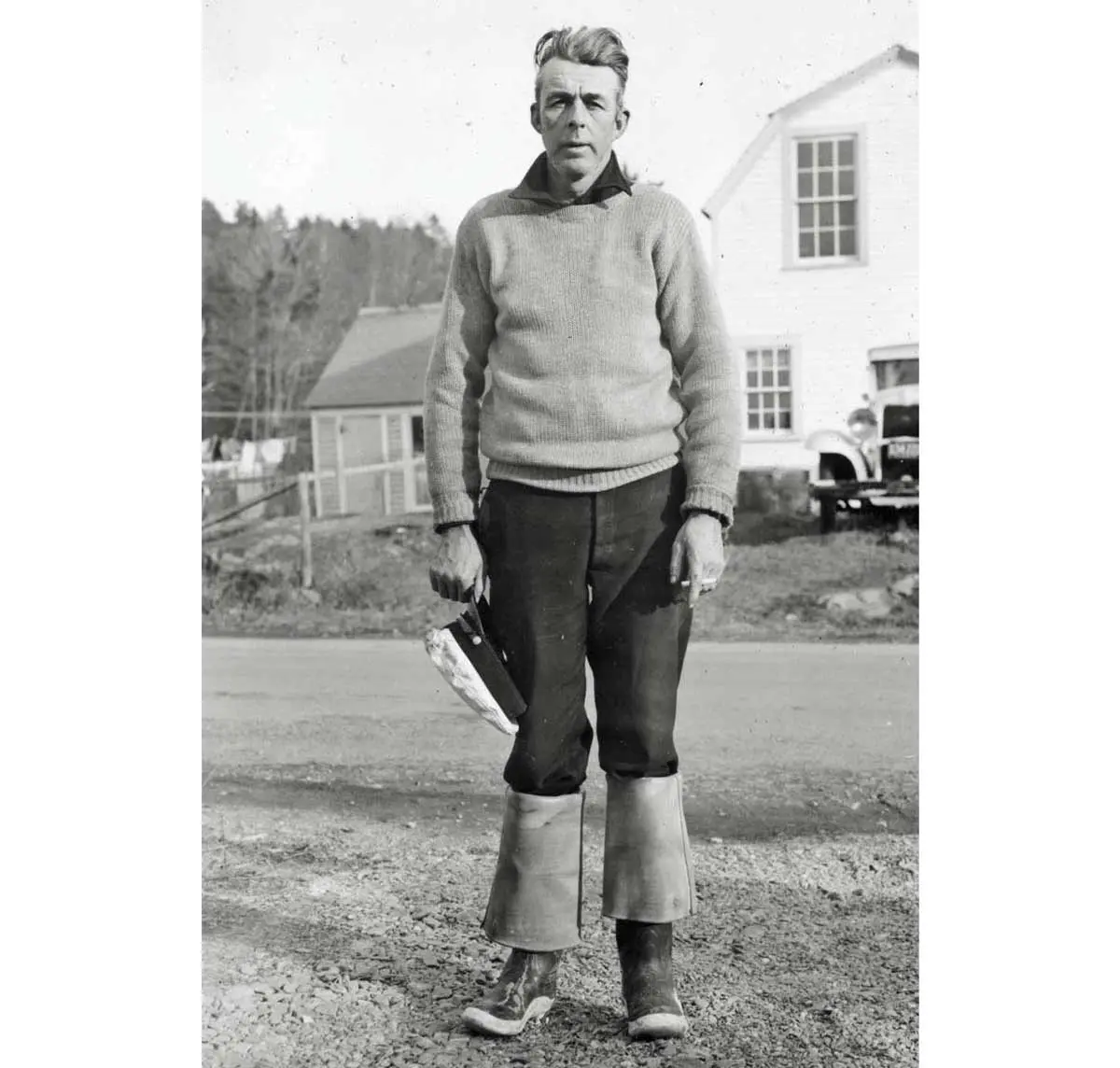 Golden MacDonald, photographed in 1934. Photo courtesy of the North Haven Historical Society, North Haven, Maine
