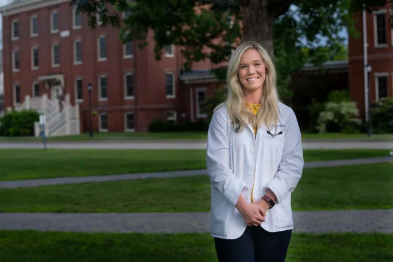 University of New England physician-assistant student Sarah Porter Pasquine
