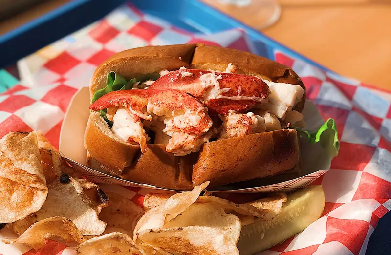 Beal's Lobster Pier, the second place winner of the 2021 Down East Lobster Roll Competition