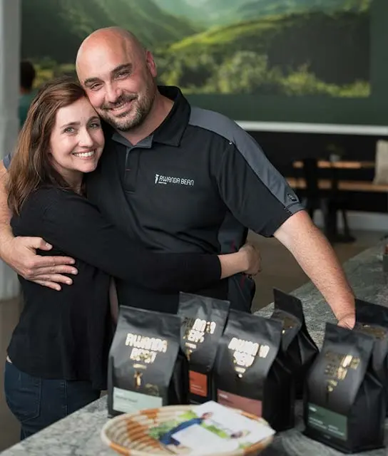 Mwenedata’s partners, Danielle and Ben Graffius