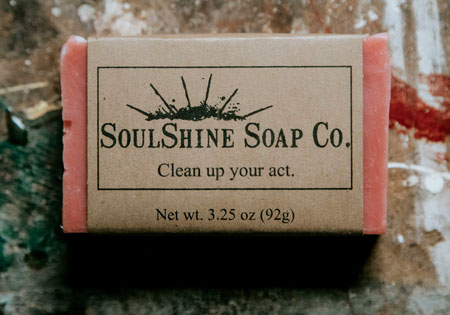 bar of soap by SoulShine Soap Co.