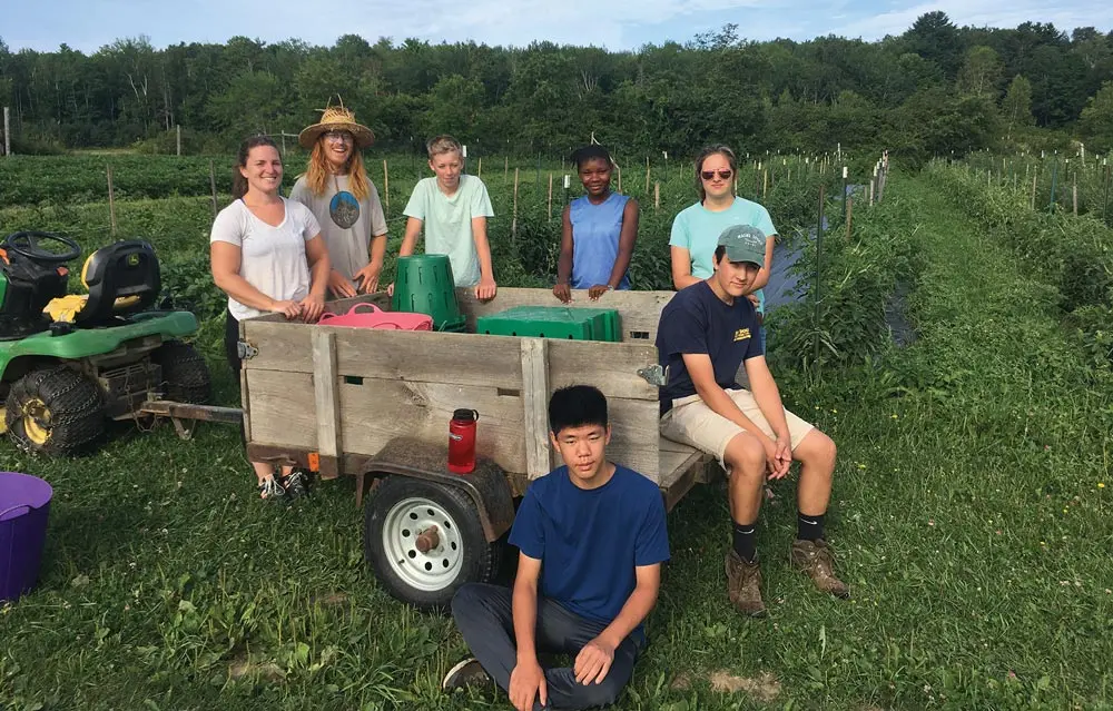 At MCHT’s Erickson Fields Preserve, local teens work with volunteers to grow and harvest produce, which is provided to area food pantries and schools. The property also features a popular hiking trail.