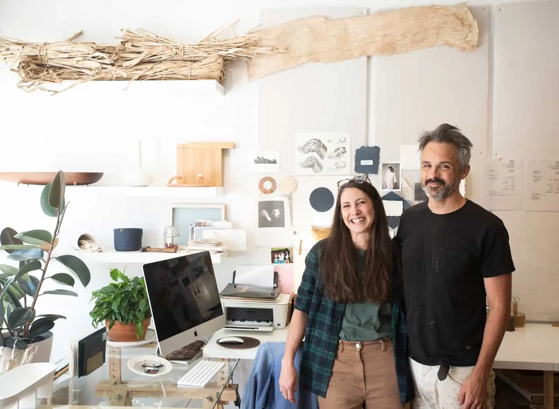 Stephanie Hare and husband Peter Hedstrom, at Share Studios, 6 State St., Ellsworth