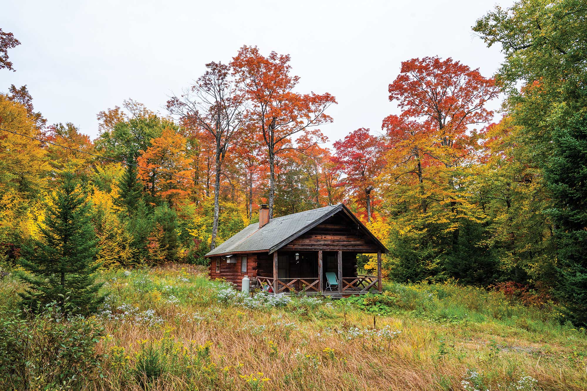 A camp on Route 6, west of Greenville.