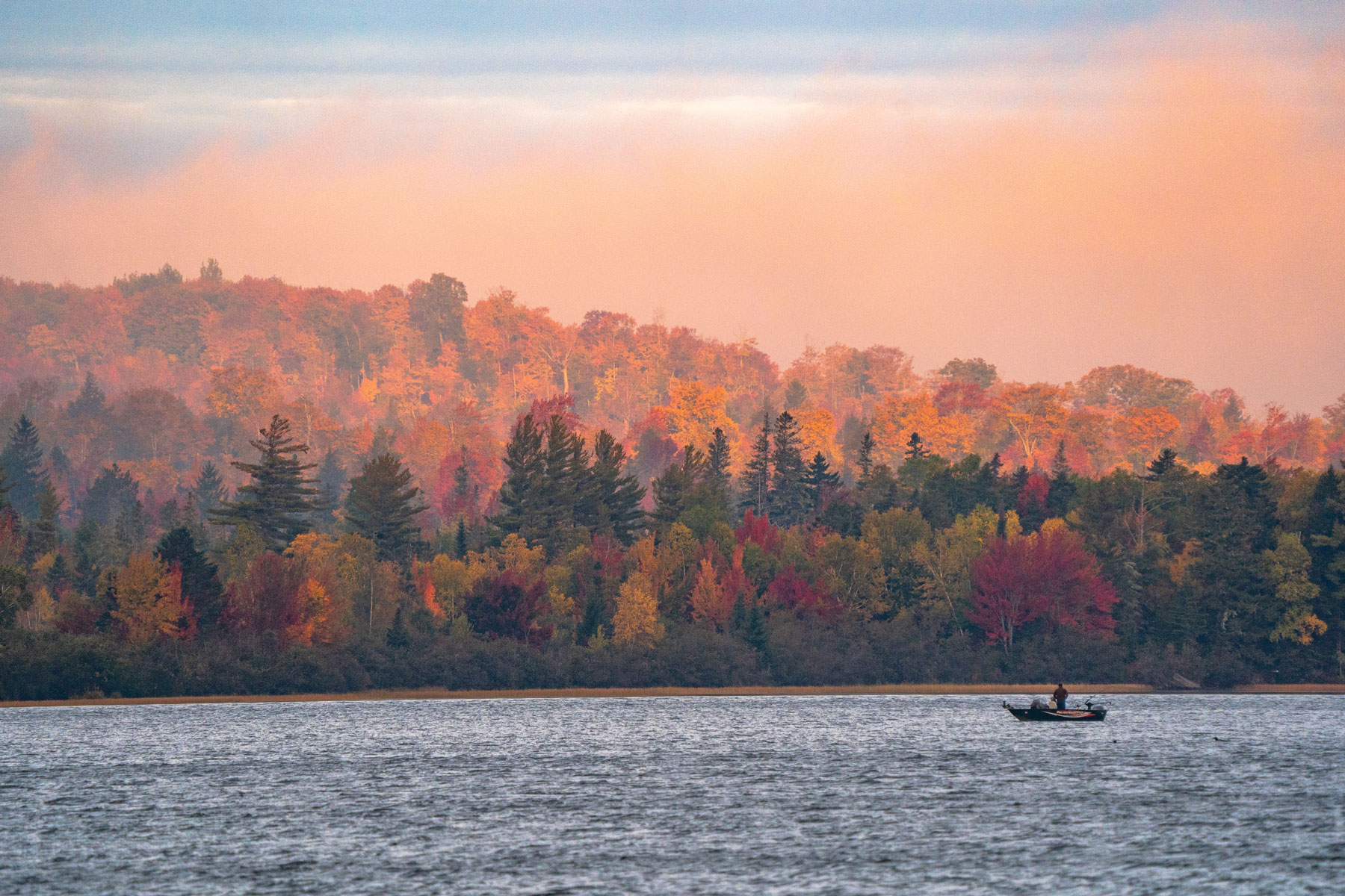 Just northwest of Greenville, Mountain View Pond sits in the shadow of Big Moose Mountain.