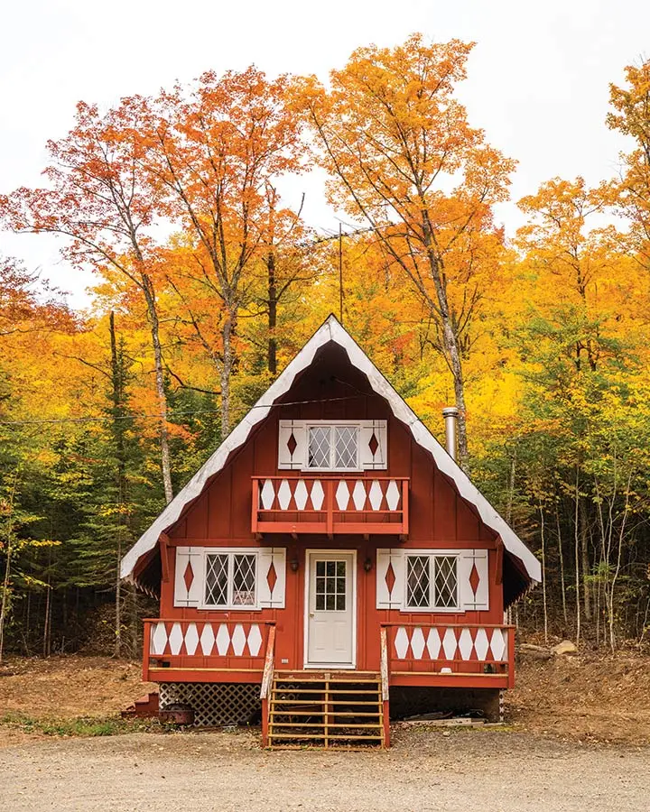 A ski chalet near the resort on Big Moose Mountain.